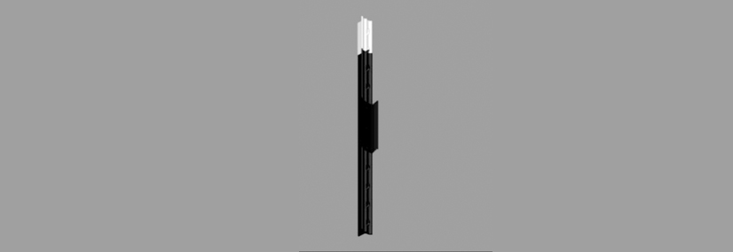 T-Post-With Spade Painted & Galvanized